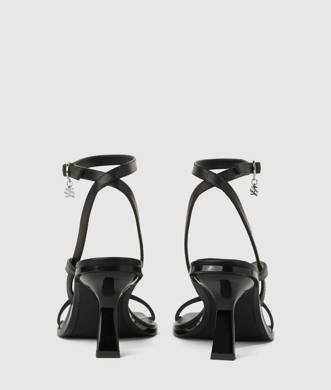 Karl Lagerfeld Karmel Sandalen Absatz Knöchelriemen