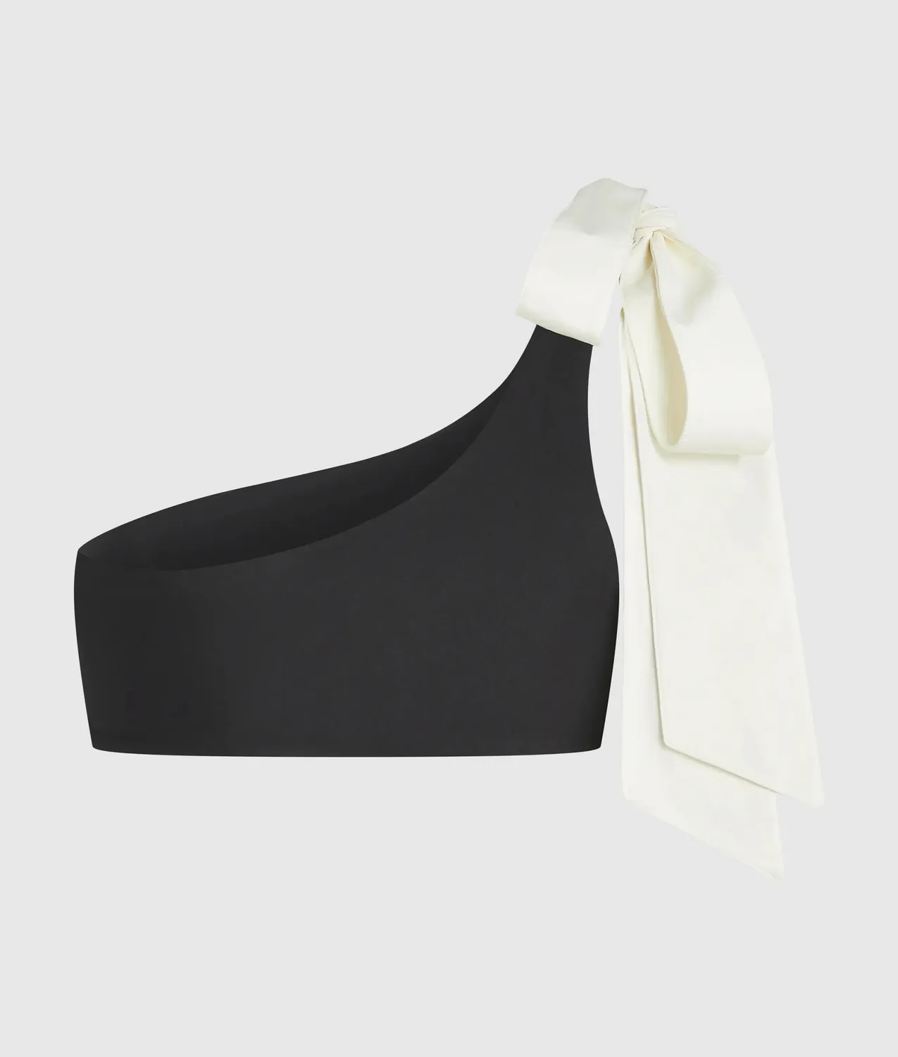 Karl Lagerfeld Signature Bow Bikini-Oberteil One-Shoulder