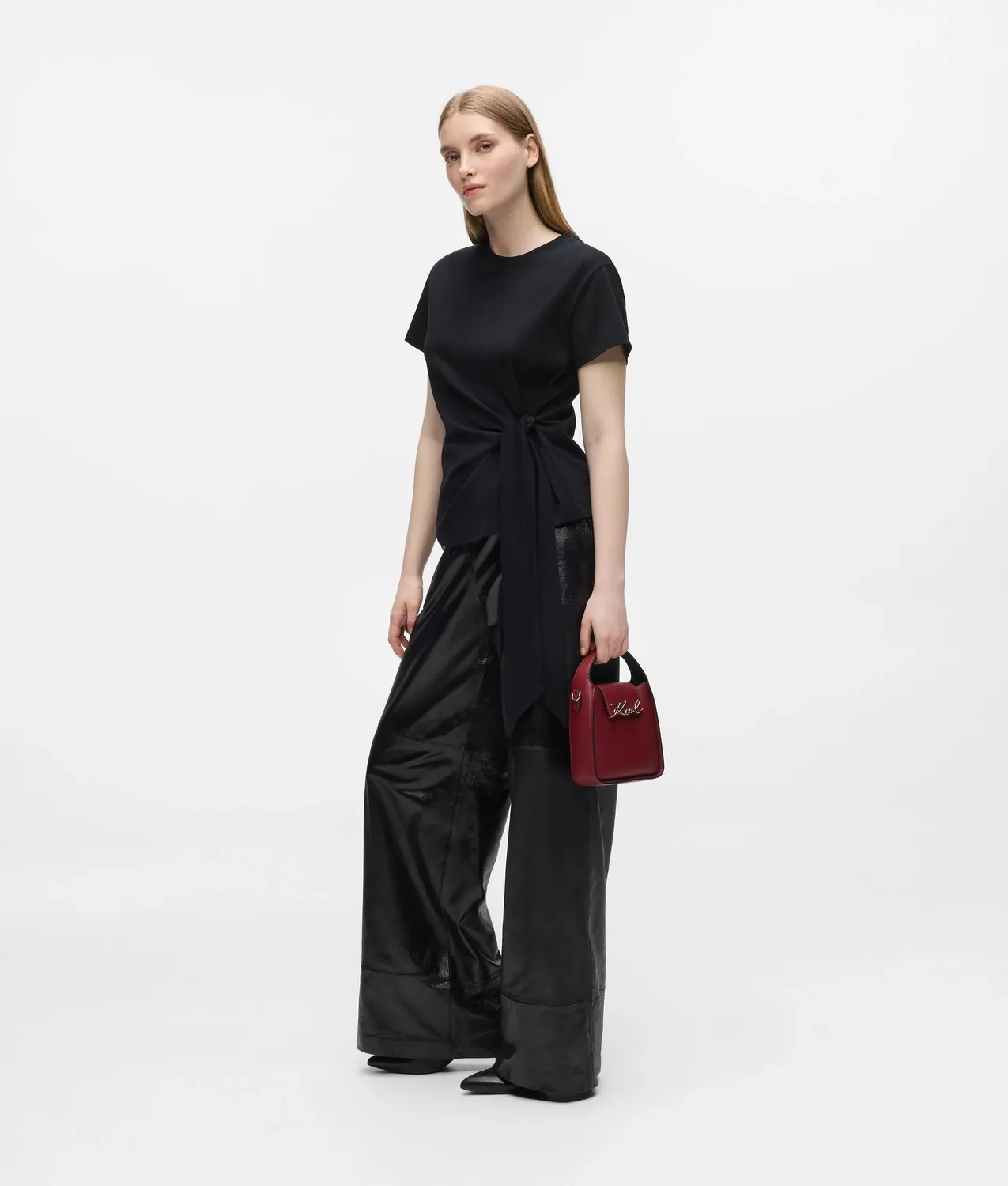 Karl Lagerfeld K/Signature Small Hobo Handtasche Leder