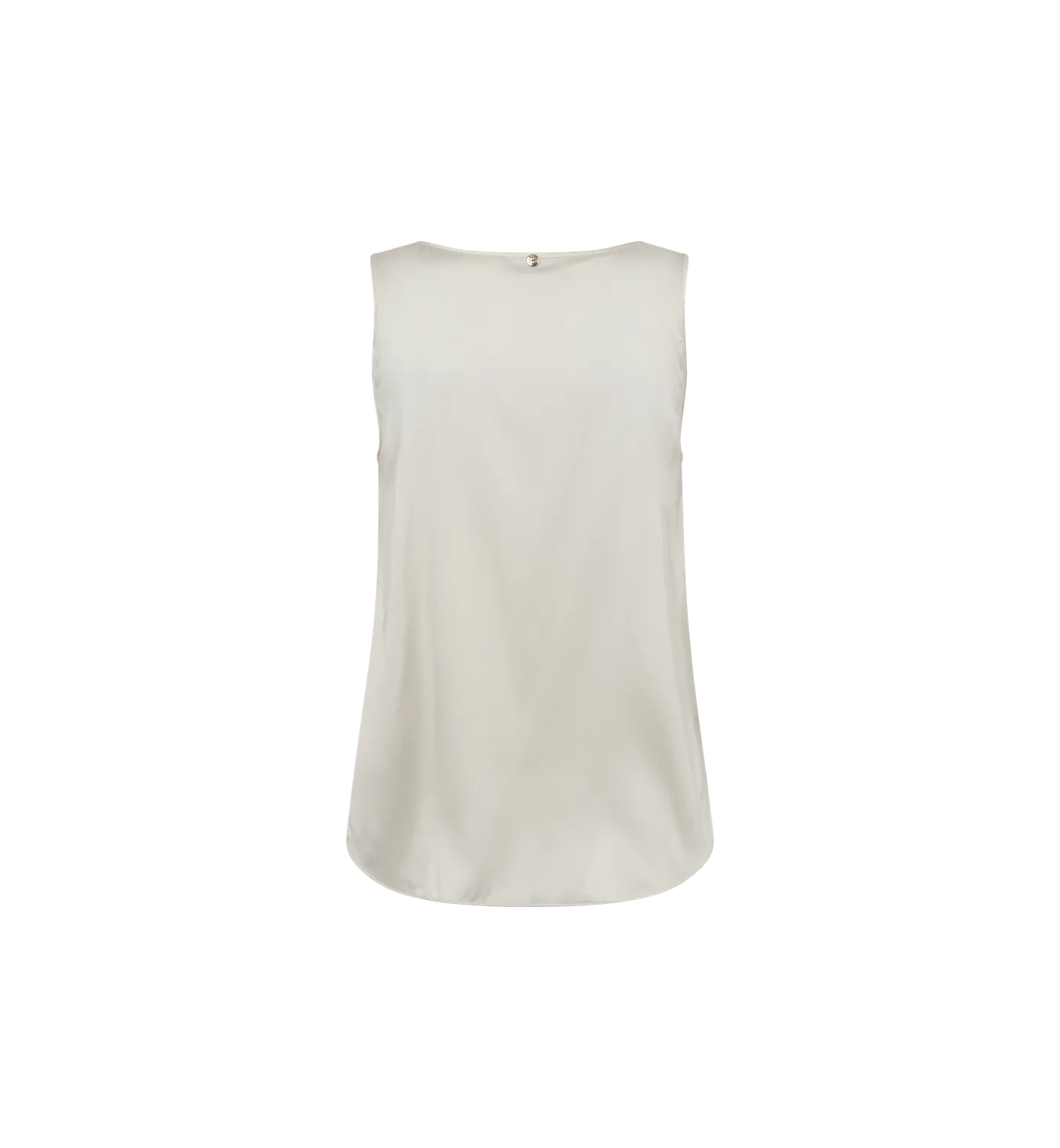 Mos Mosh MMAstrid Silk Top Ecru V-Neck