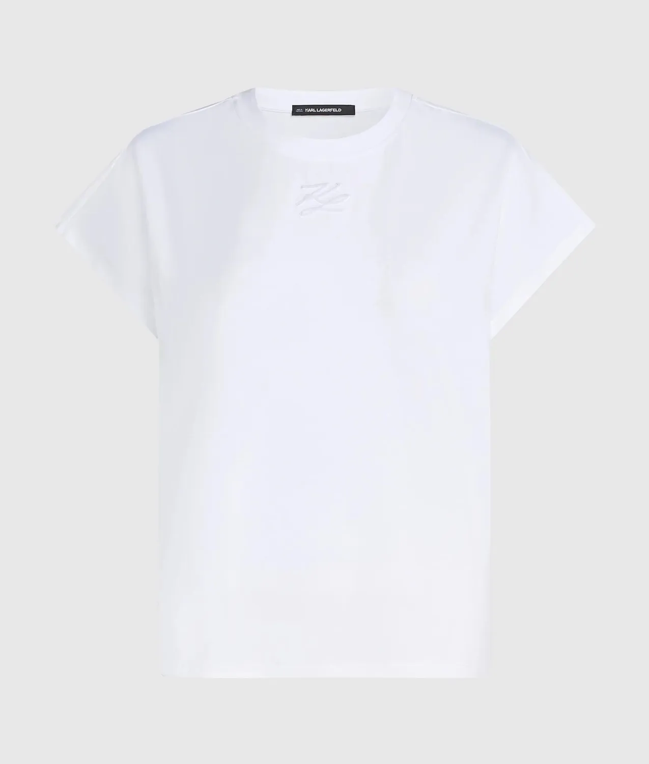 Karl Lagerfeld Autograph Cap-Sleeve T-Shirt Bio-Baumwolle