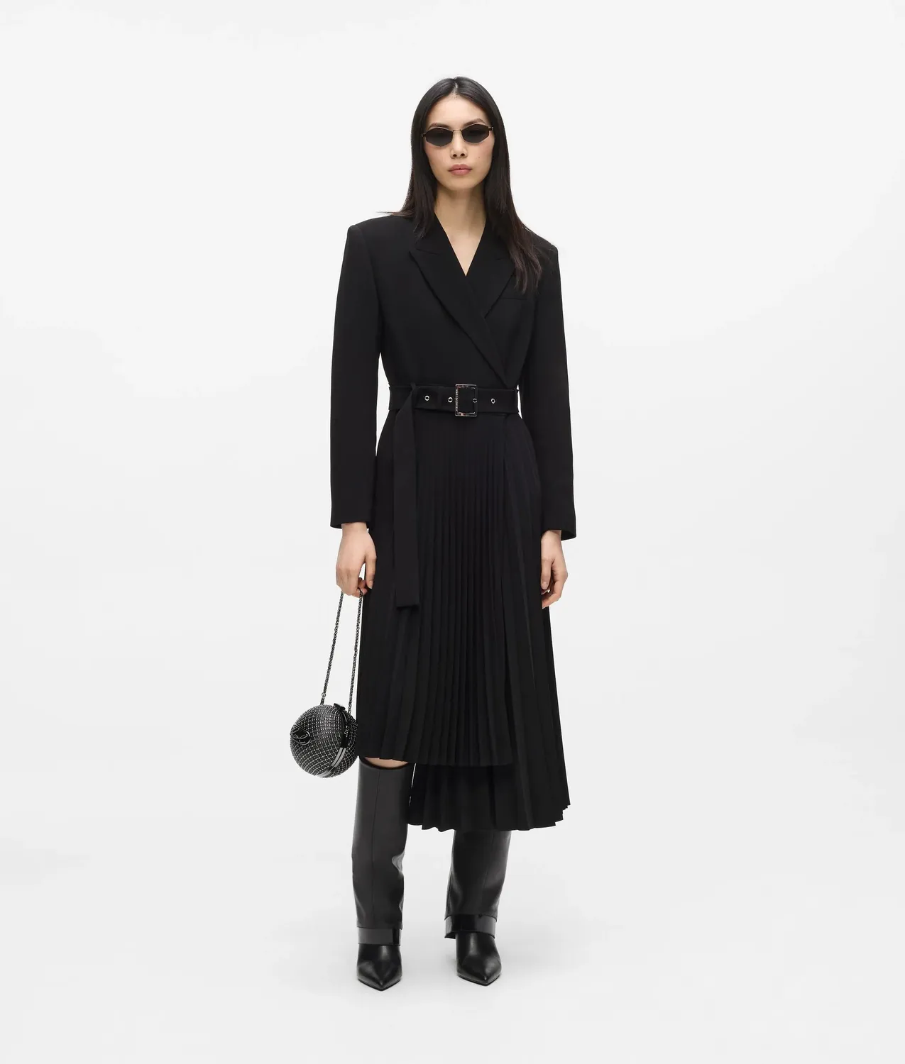 Karl Lagerfeld K/Signature Sphere Minaudière Tasche Nieten