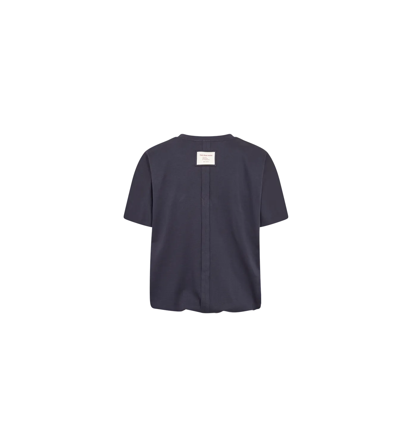 Mos Mosh MMElli O-Neck Balloon T-Shirt Navy relaxed
