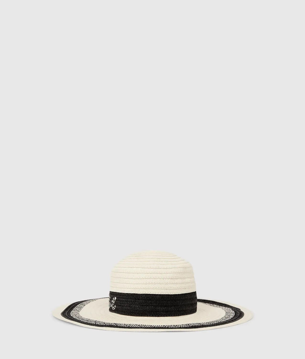 Karl Lagerfeld K/Signature Sonnenhut Streifen Logo