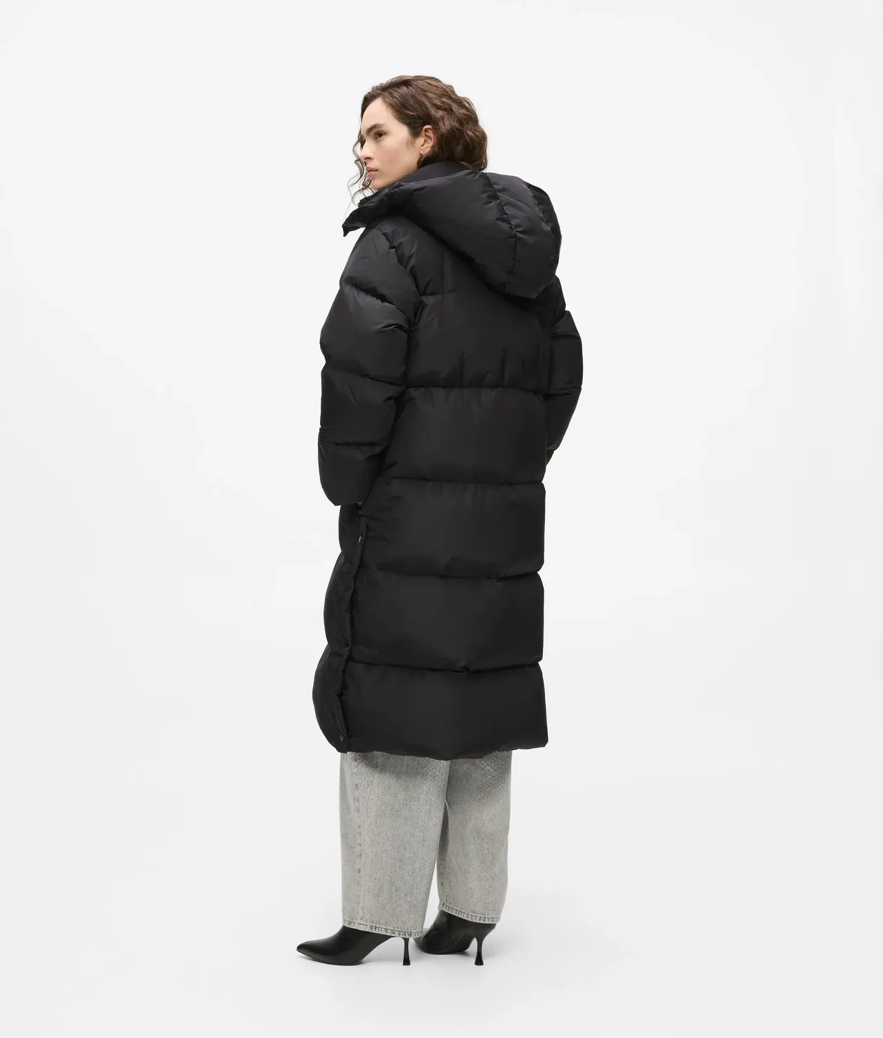 Karl Lagerfeld Lange Pufferjacke Kapuze