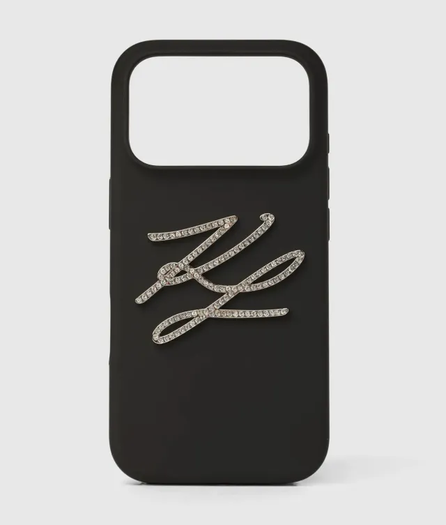 Karl Lagerfeld Autograph Silikonhülle iPhone 17 Pro Max