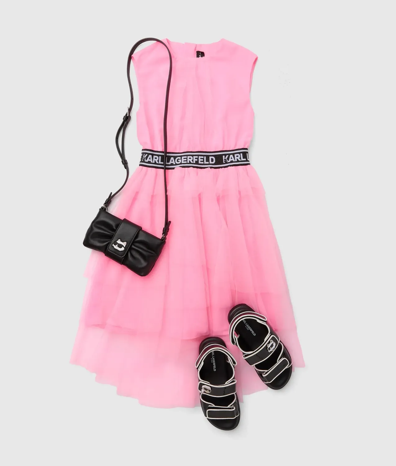 Karl Lagerfeld Tutu Kleid Mädchen Rüschen Rosa
