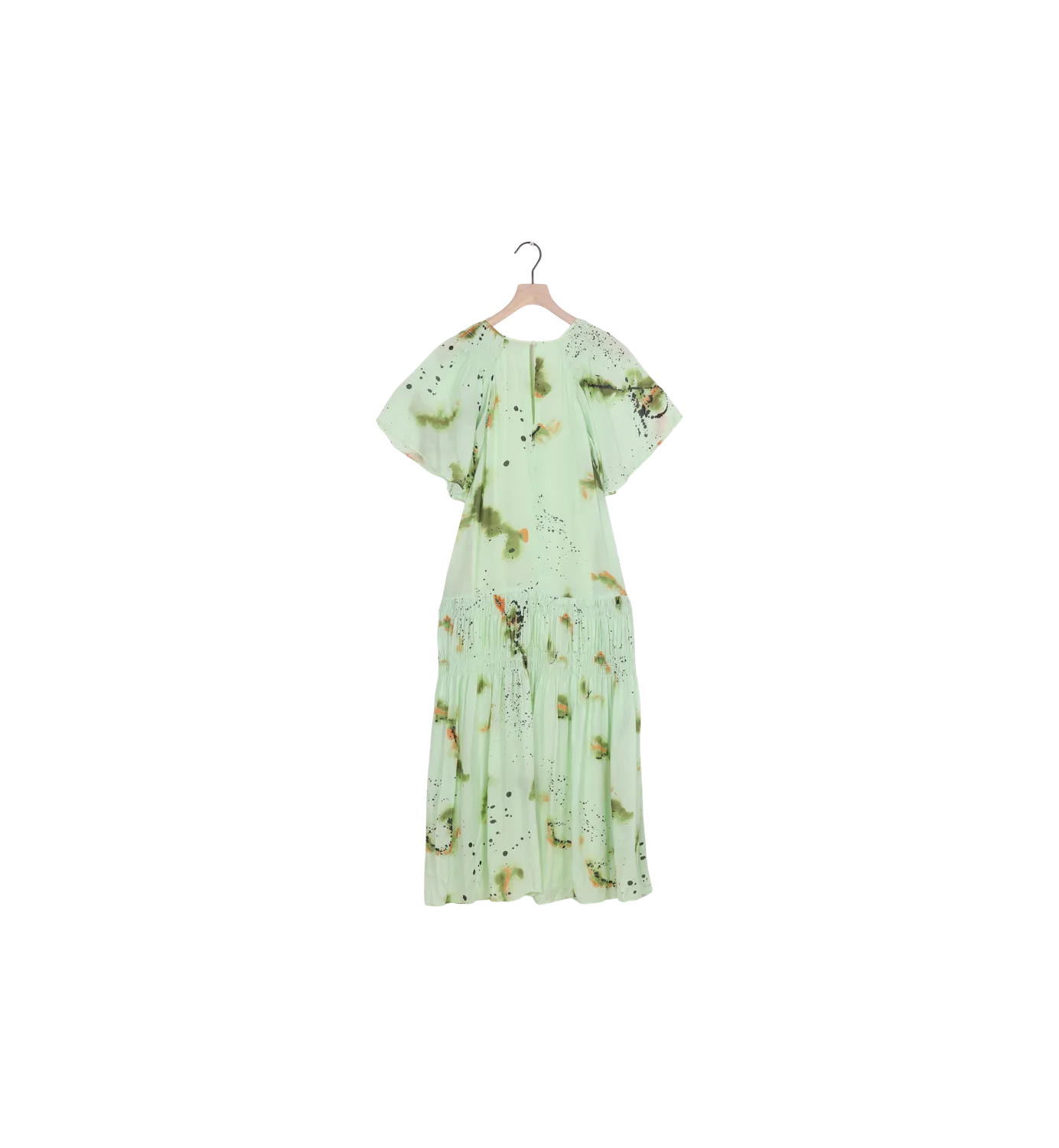 Mos Mosh ReLoved MMArjoo Blury Long Kleid Seacrest S Print