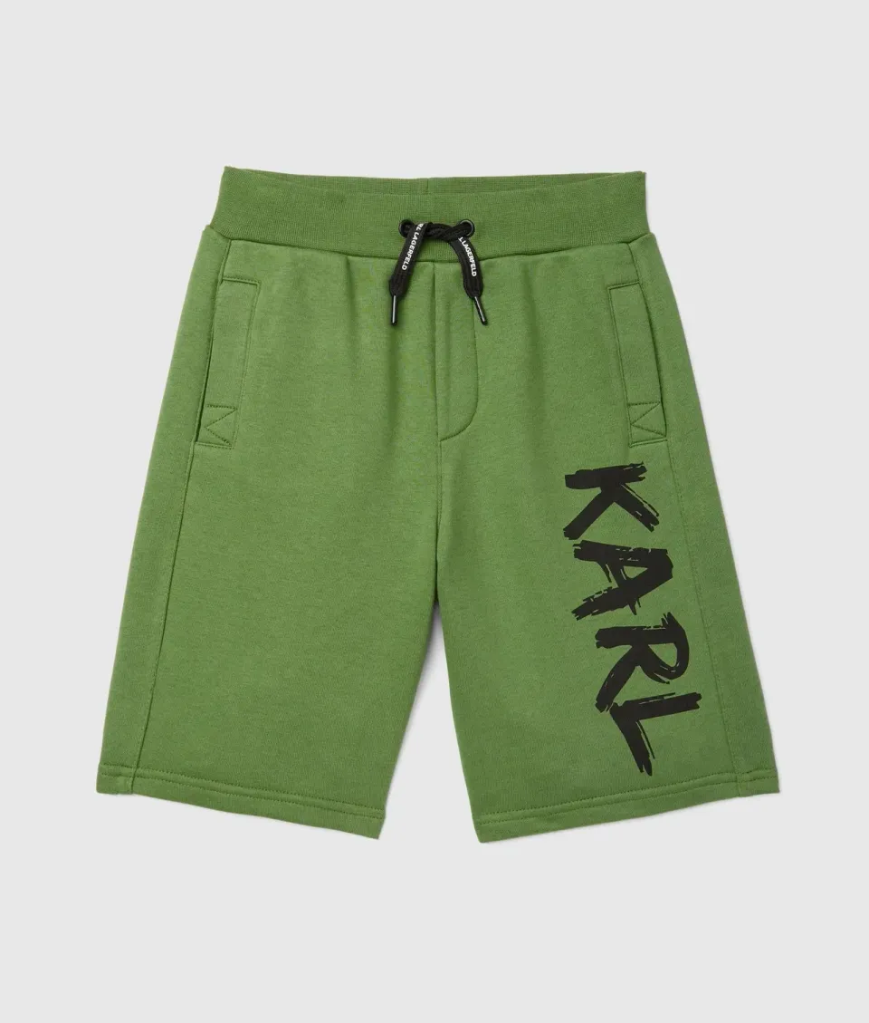 Karl Lagerfeld Graffiti Bermuda Shorts Jungen Baumwolle