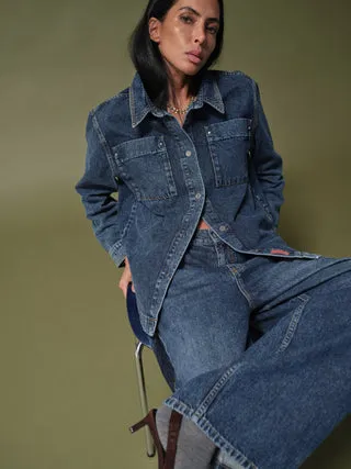 Mos Mosh MMEcho Tales Hemd Denim relaxed