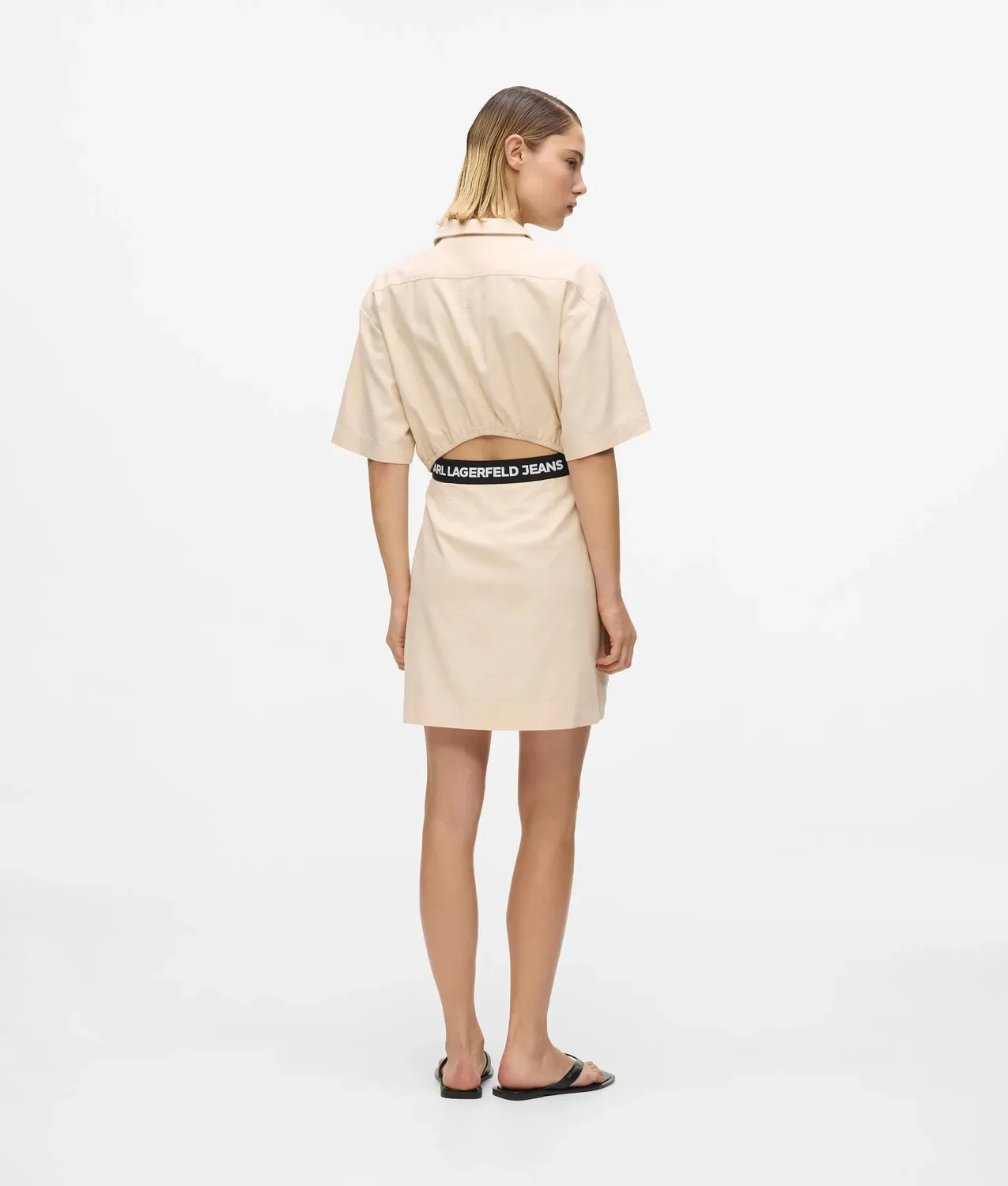 Karl Lagerfeld Jeans Utility Kleid Kurzarm Baumwolle