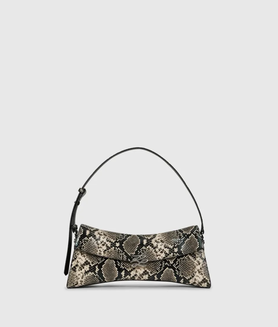 Karl Lagerfeld K/Autograph Twist Schultertasche Python