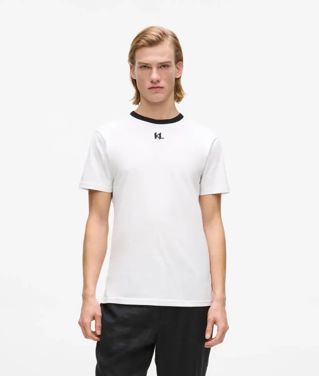 Karl Lagerfeld Monogram Slim T-Shirt Stickerei