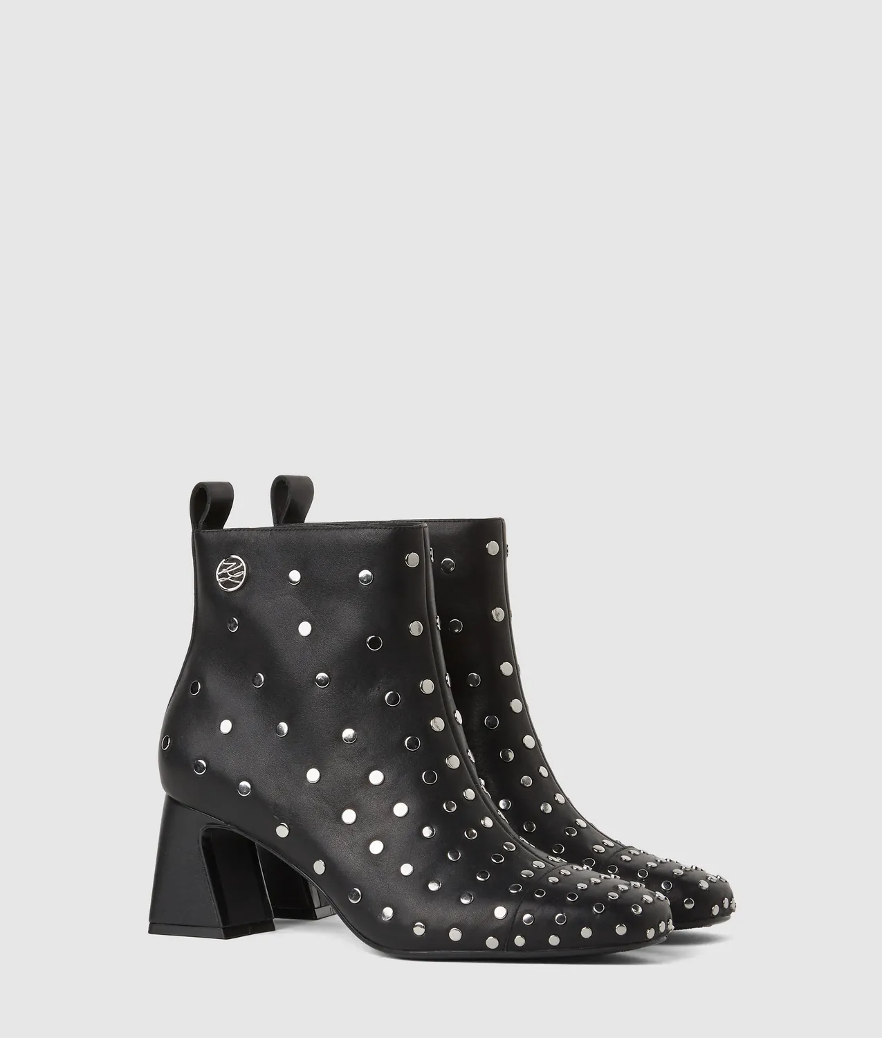 Karl Lagerfeld Beata Stiefeletten schwarz Nieten Plateau