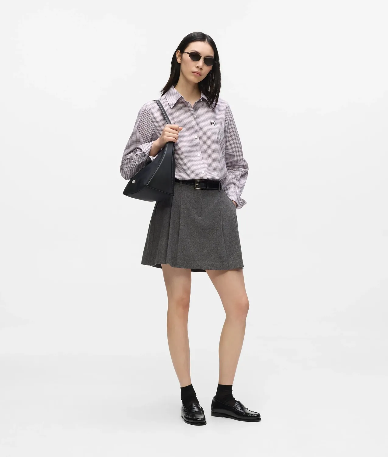 Karl Lagerfeld Ikon Karohemd mit Patch
