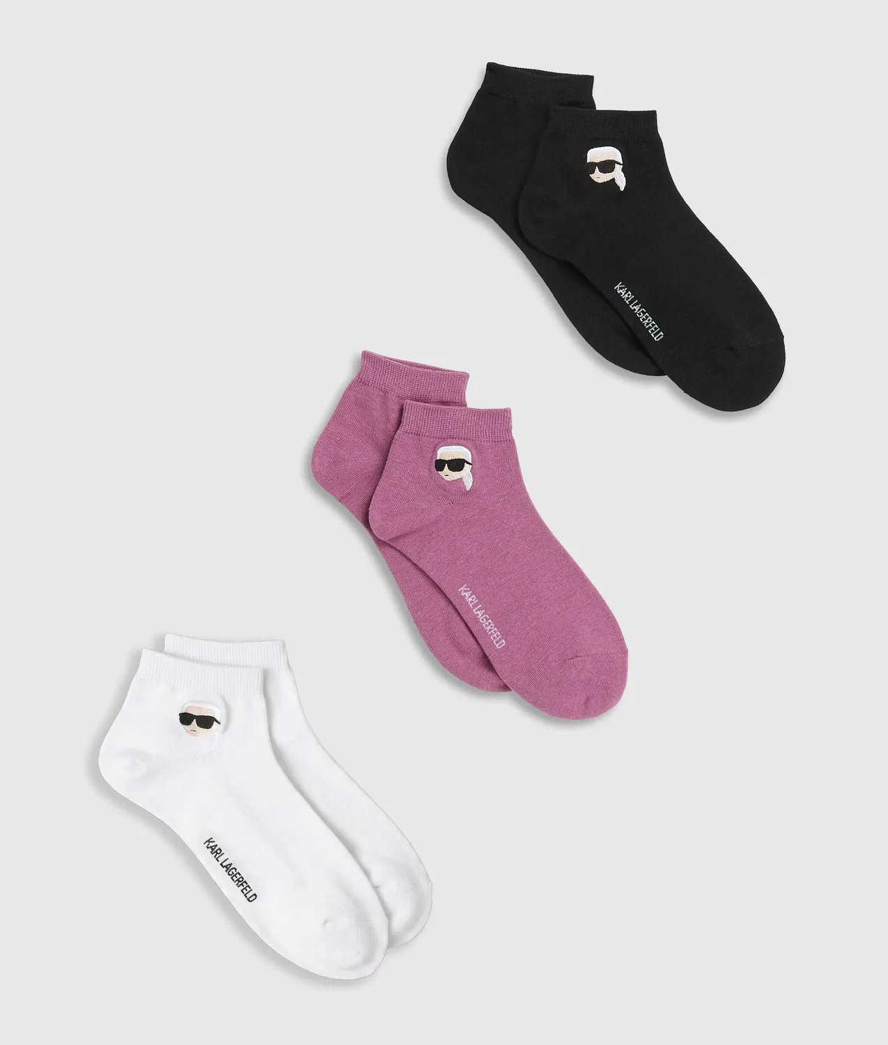 Karl Lagerfeld Ikon Short Socken 3er-Pack Baumwolle