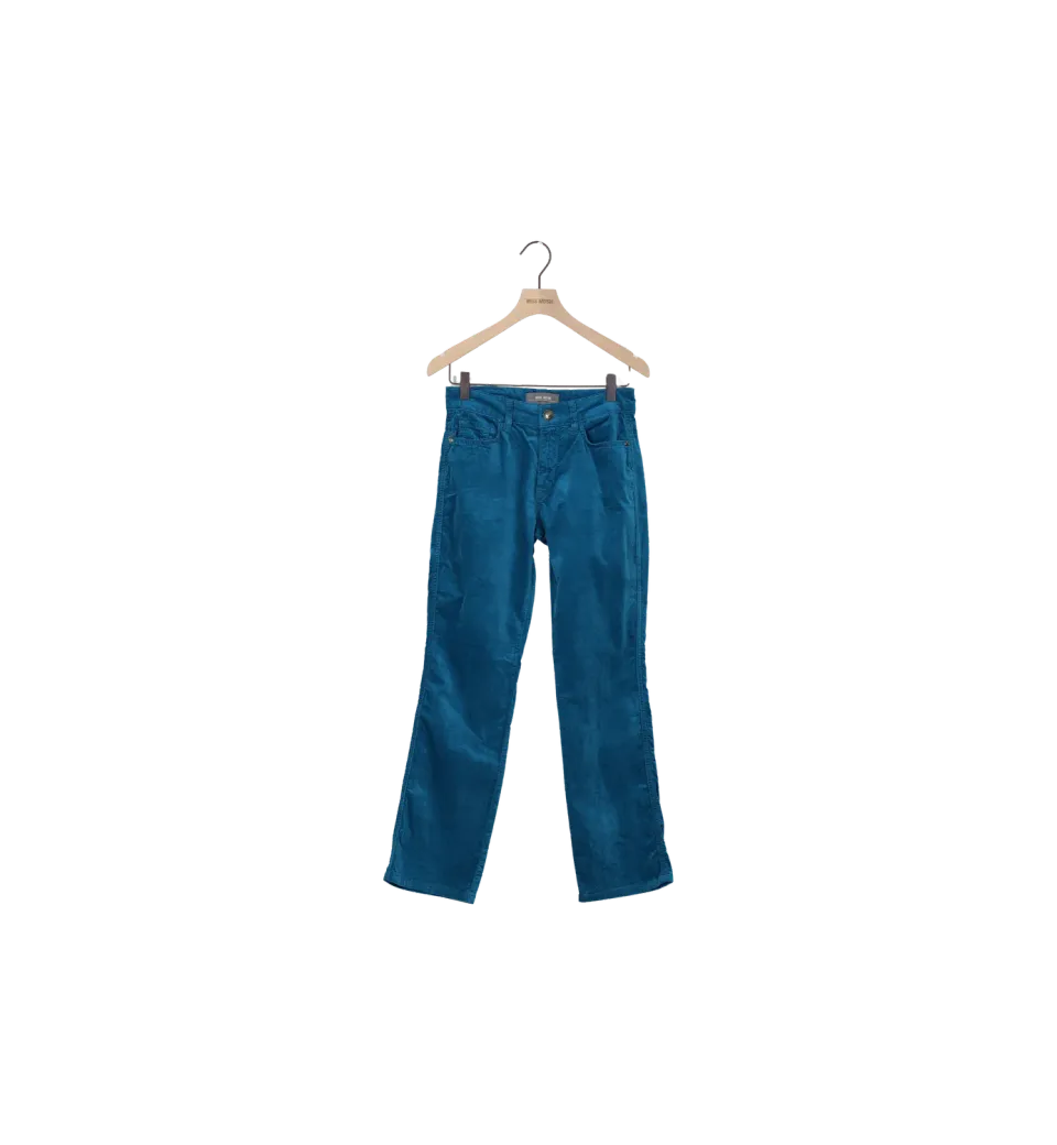 Mos Mosh Ashley Velvet Hose 25 Lyons Blue Flare