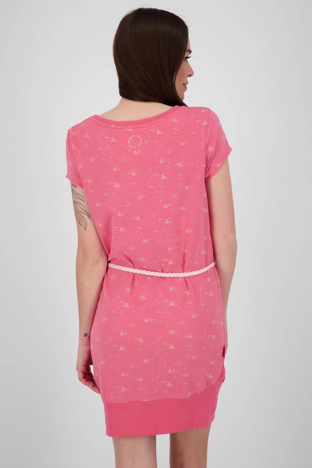 Alife & Kickin CocoAK Kleid Rosa Jersey mit Gürtel