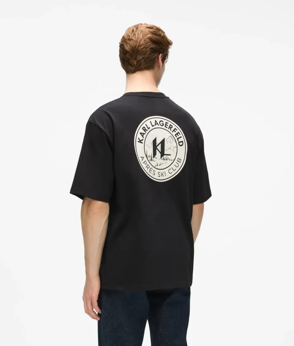 Karl Lagerfeld Après Ski Club T-Shirt oversized Baumwolle