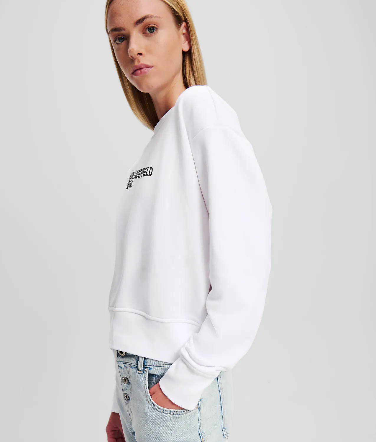 Karl Lagerfeld Jeans Logo Sweatshirt Crew-Neck