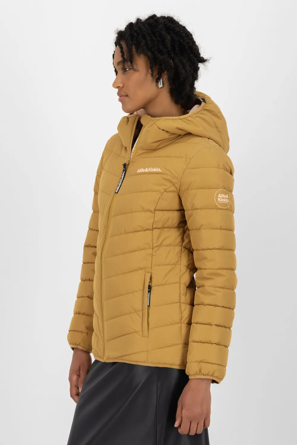 Alife & Kickin RabeaAK A Damen Steppjacke Camel wattiert