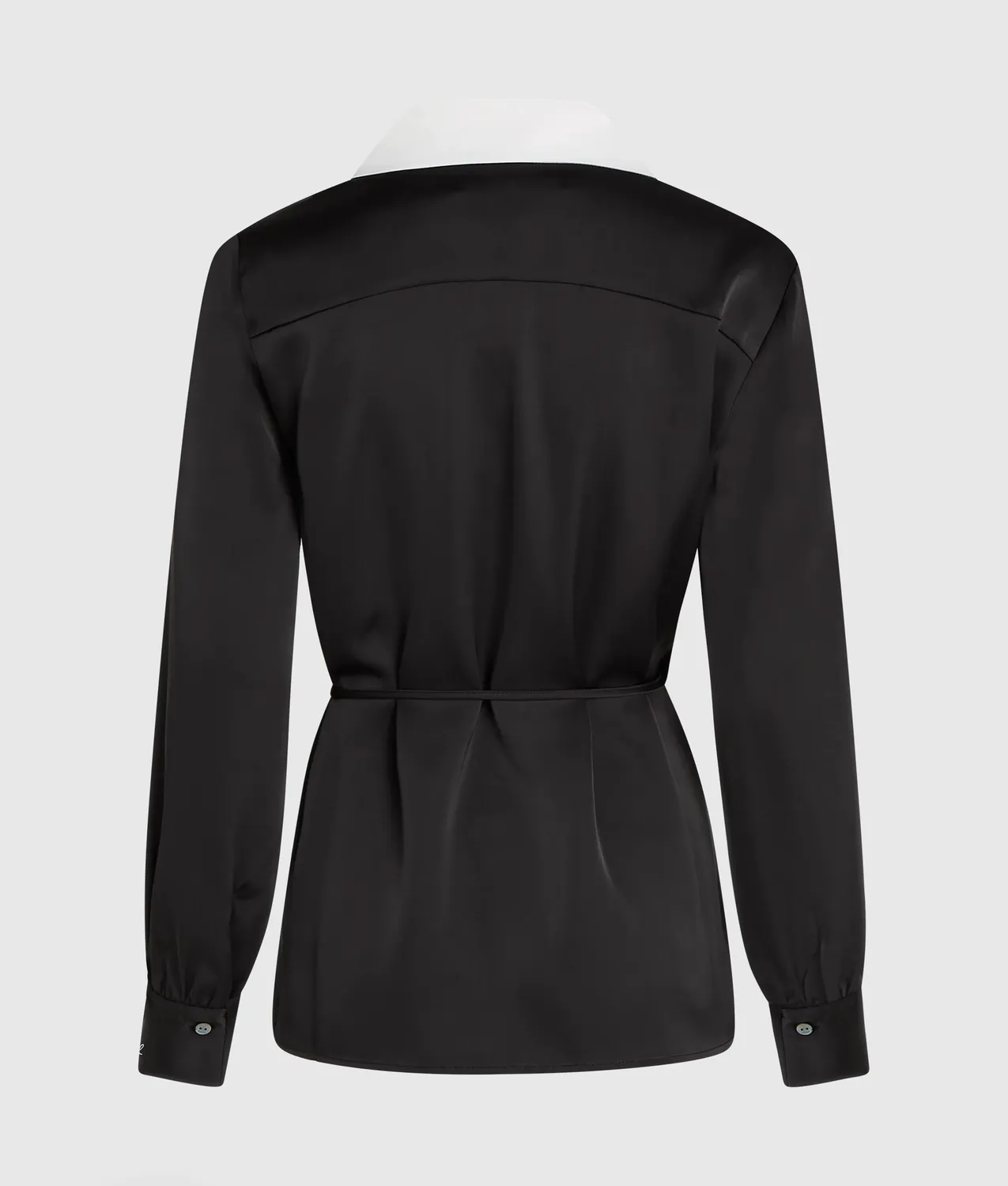 Karl Lagerfeld Satin Wrap Bluse Wickel matt Gr. 0-10