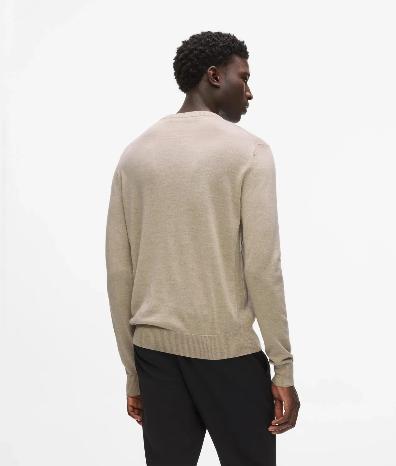 Karl Lagerfeld Merino Pullover Rundhals reine Merinowolle