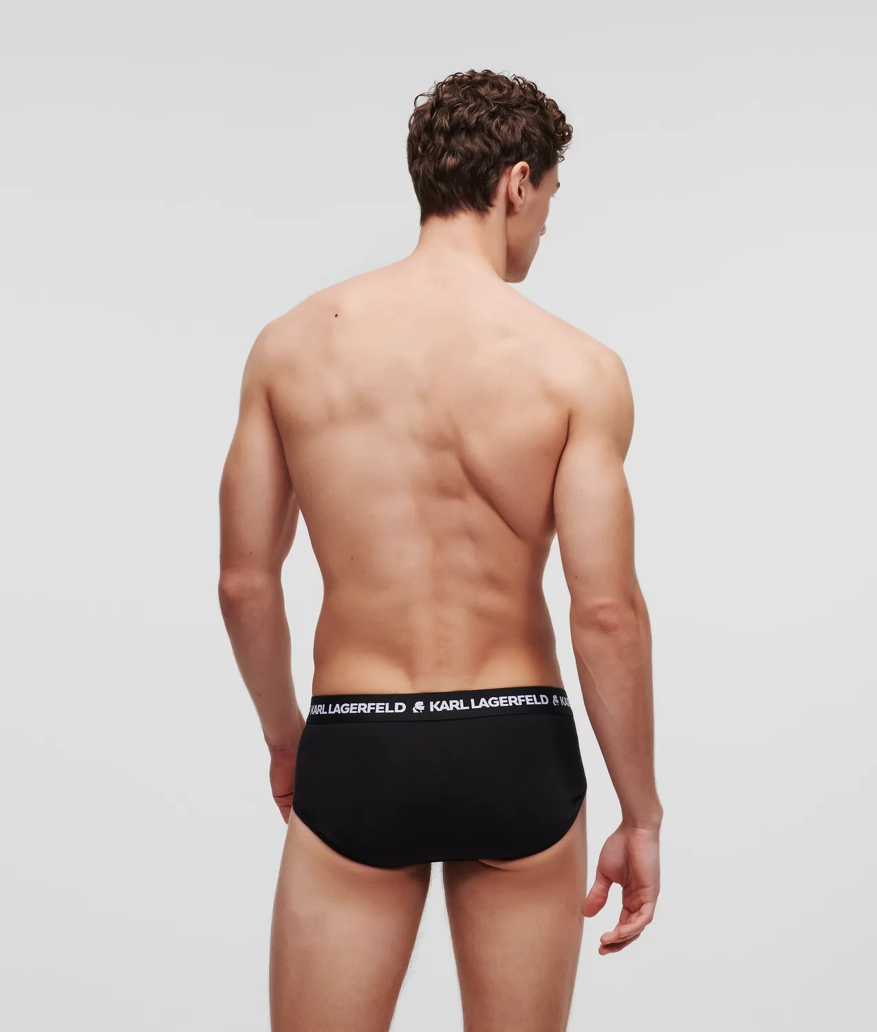Karl Lagerfeld Logo Briefs Slips 3er-Pack Bund Mid-Rise