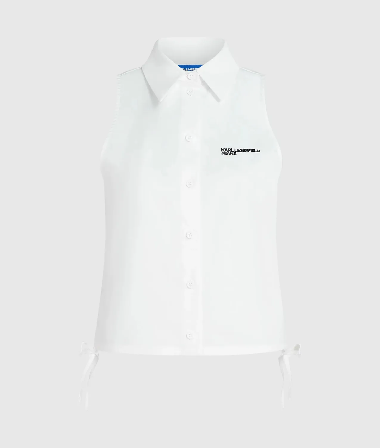 Karl Lagerfeld KL Jeans Bluse ärmellos Baumwolle