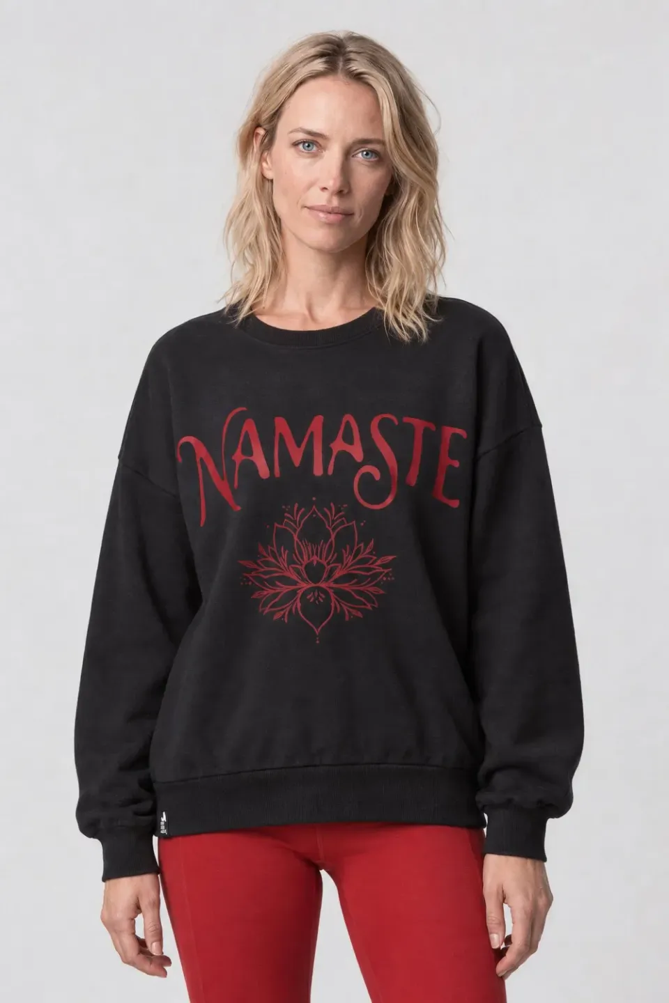 Alife & Kickin ElsaAK P Sweatshirt Namaste Schwarz Damen