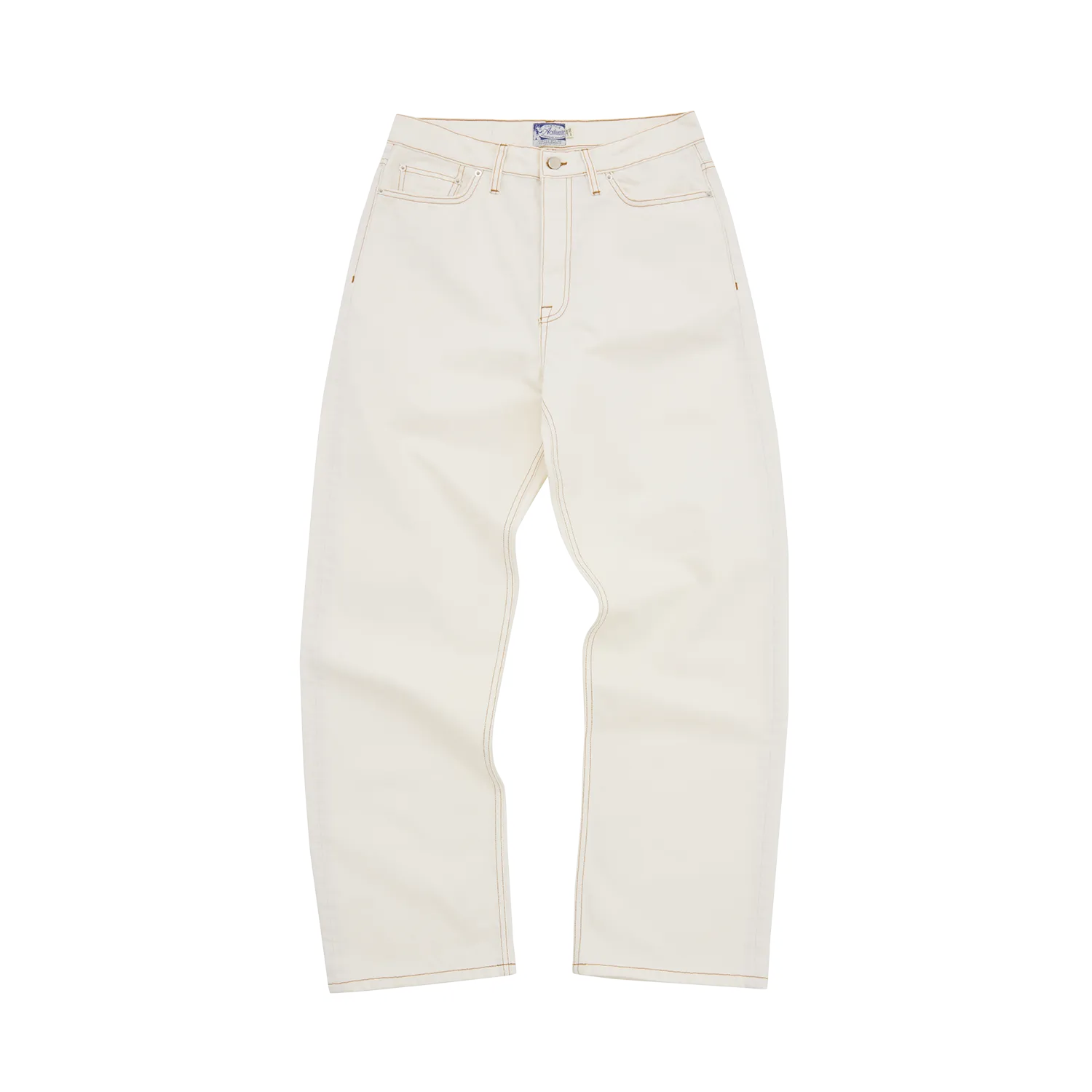 Corteiz Dual Stripe Baggy Jeans Off White Denim