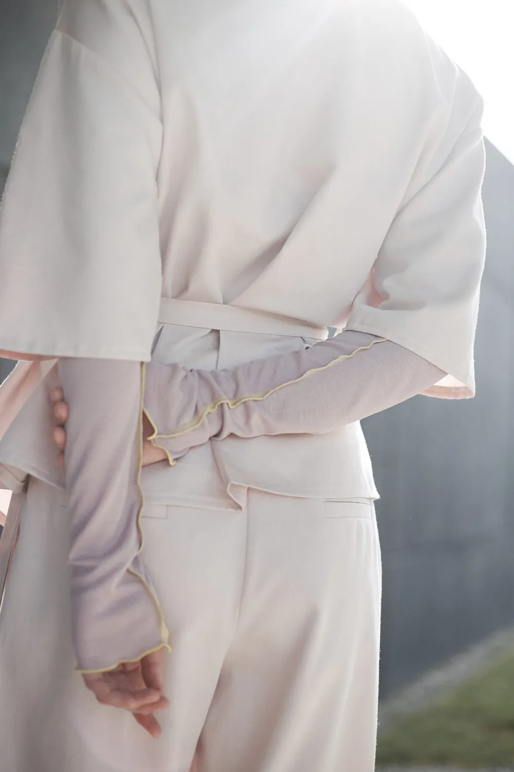 isarti Piega Hose Kaschmir Rosé Bio-Baumwolle Satin