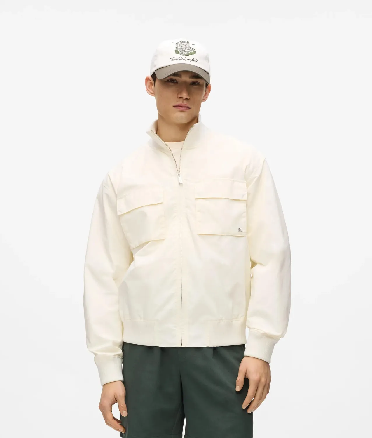 Karl Lagerfeld Côte D'Azur Bomberjacke mit Print