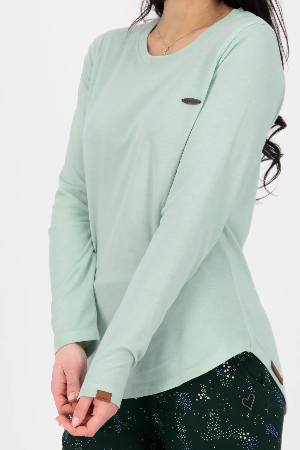 Alife & Kickin LeaAK A Longsleeve hellgrün schmal Damen