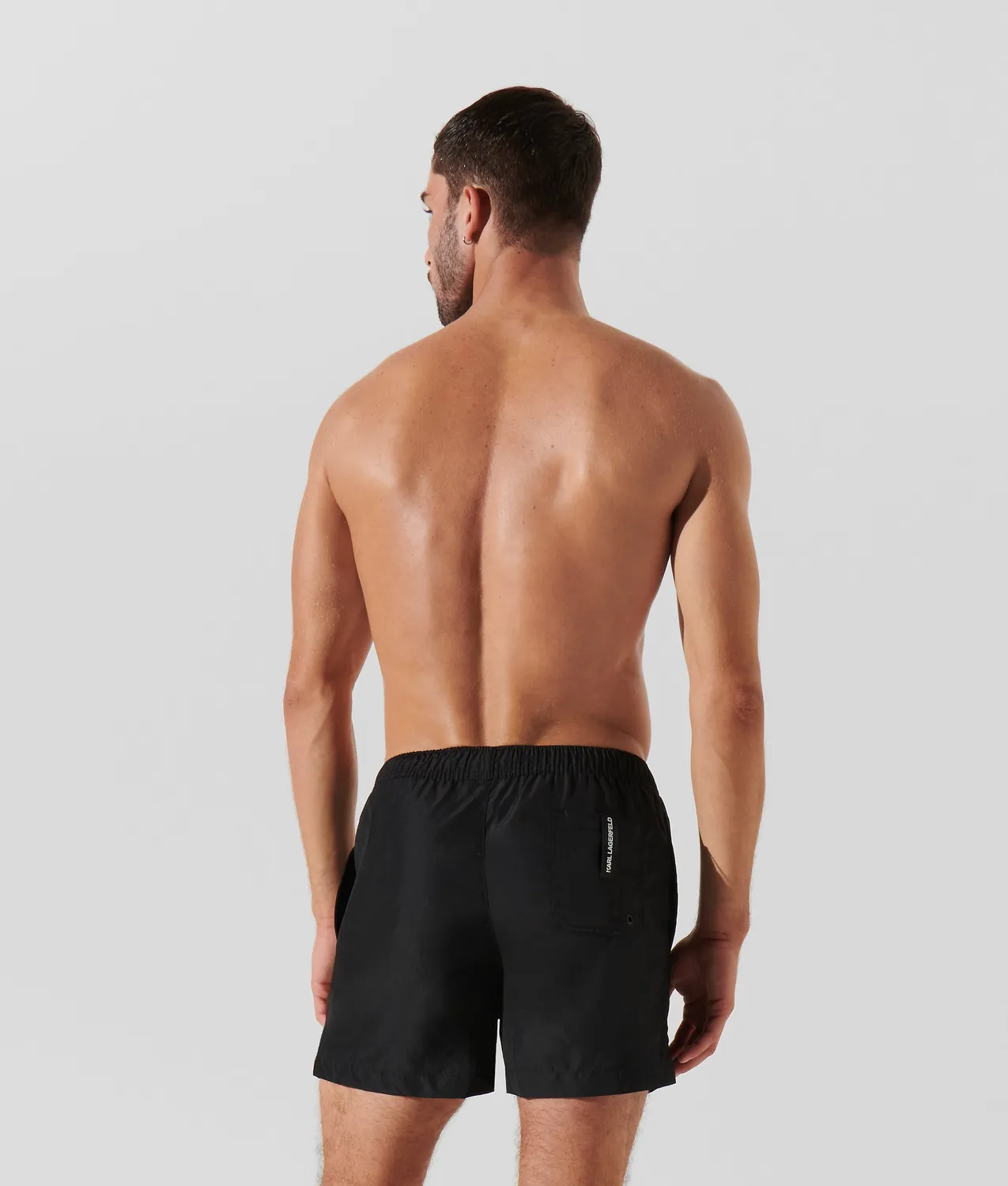 Karl Lagerfeld Logo Boardshorts kurz Polyester