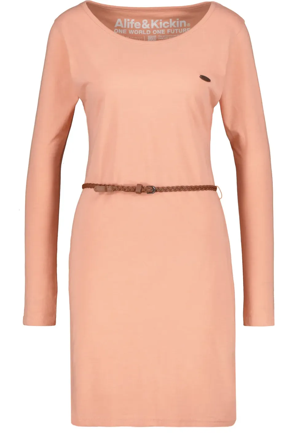 Alife & Kickin EllinAK A Jerseykleid Damen rosa langarm