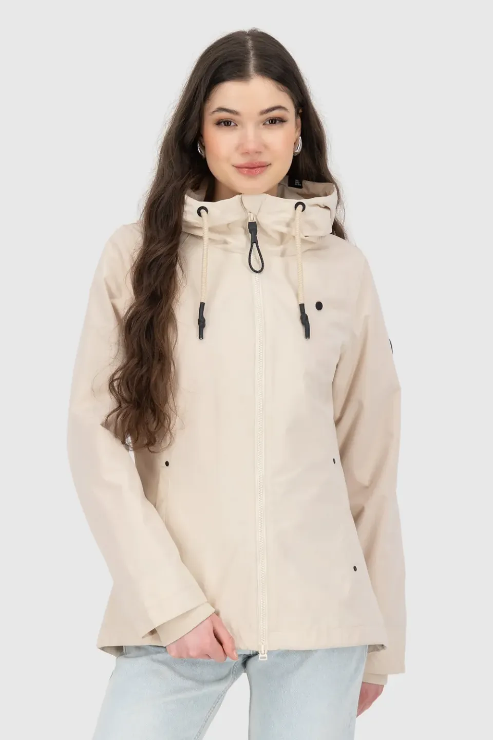 Alife & Kickin LilouAK A Jacket Jacke Beige Kapuze
