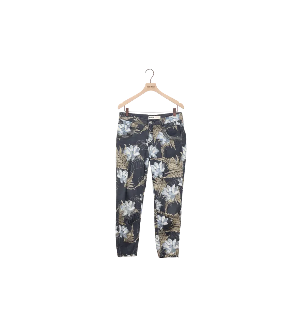 Mos Mosh MMNaomi Flower 7/8 Jeans Navy 27 verkürzt
