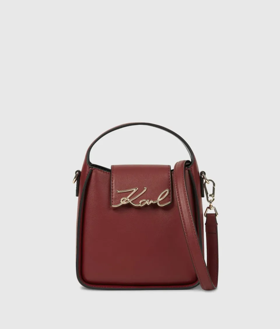 Karl Lagerfeld K/Signature Small Hobo Handtasche Leder