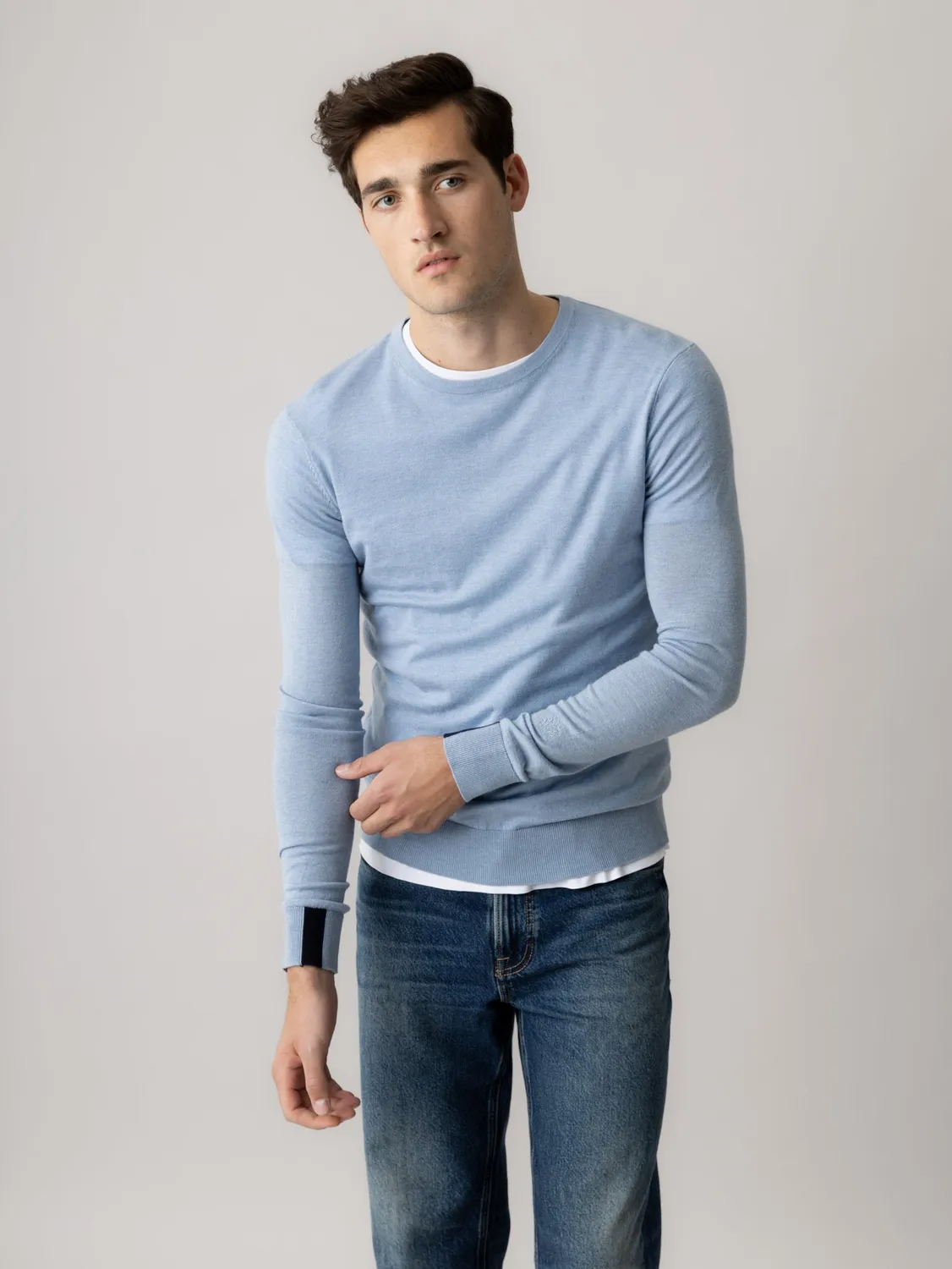 Mos Mosh MMGAdam Soft Strickpullover Rundhals Relaxed