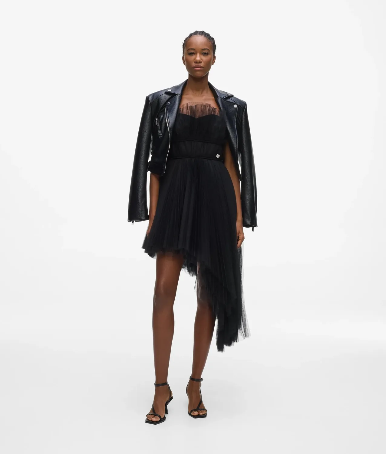 Karl Lagerfeld Tüllkleid asymmetrisch trägerlos