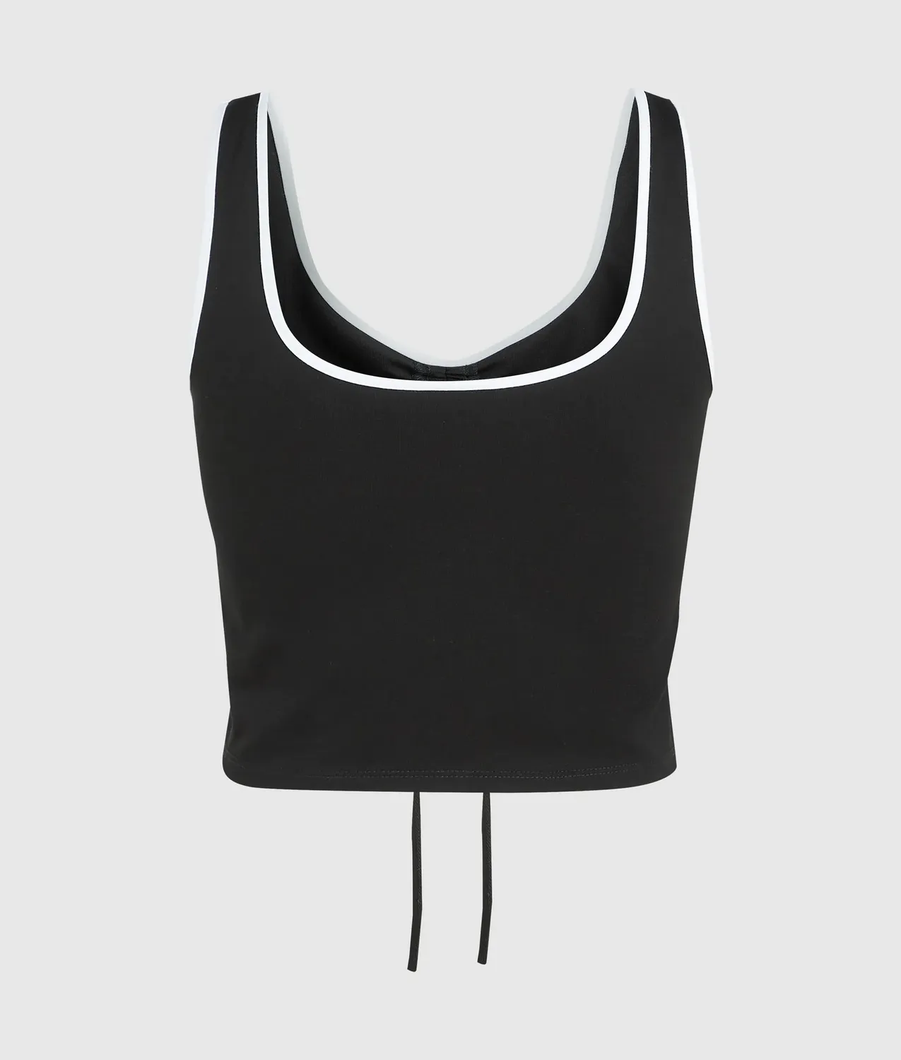Karl Lagerfeld Jeans V-Neck Rüschen Top Damen S cropped