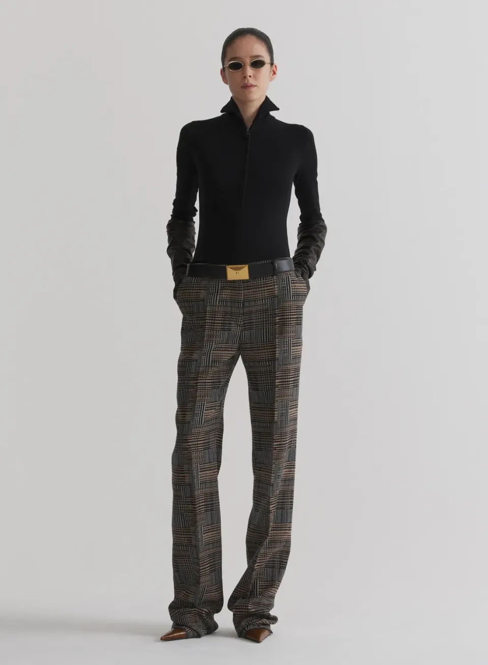 Mugler Low Waist Straight Hose Low Waist