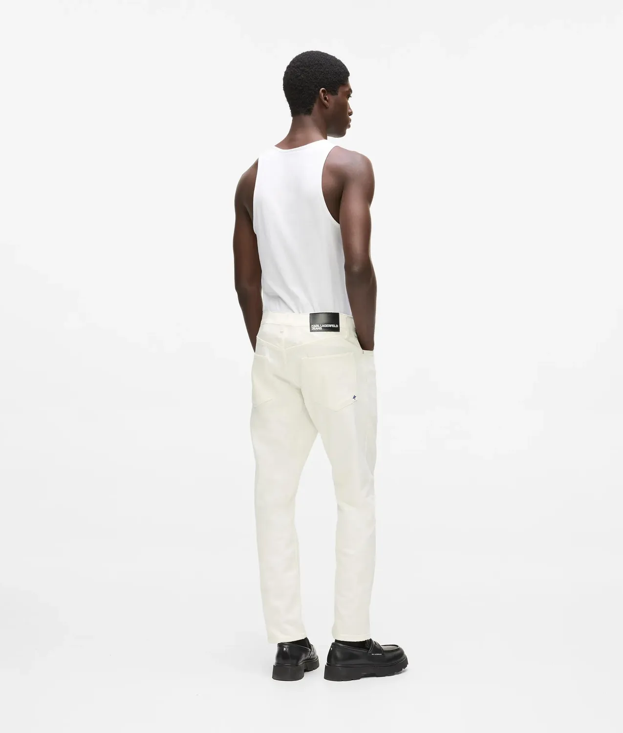 Karl Lagerfeld KL Jeans White Tapered Jeans Weiß Herren