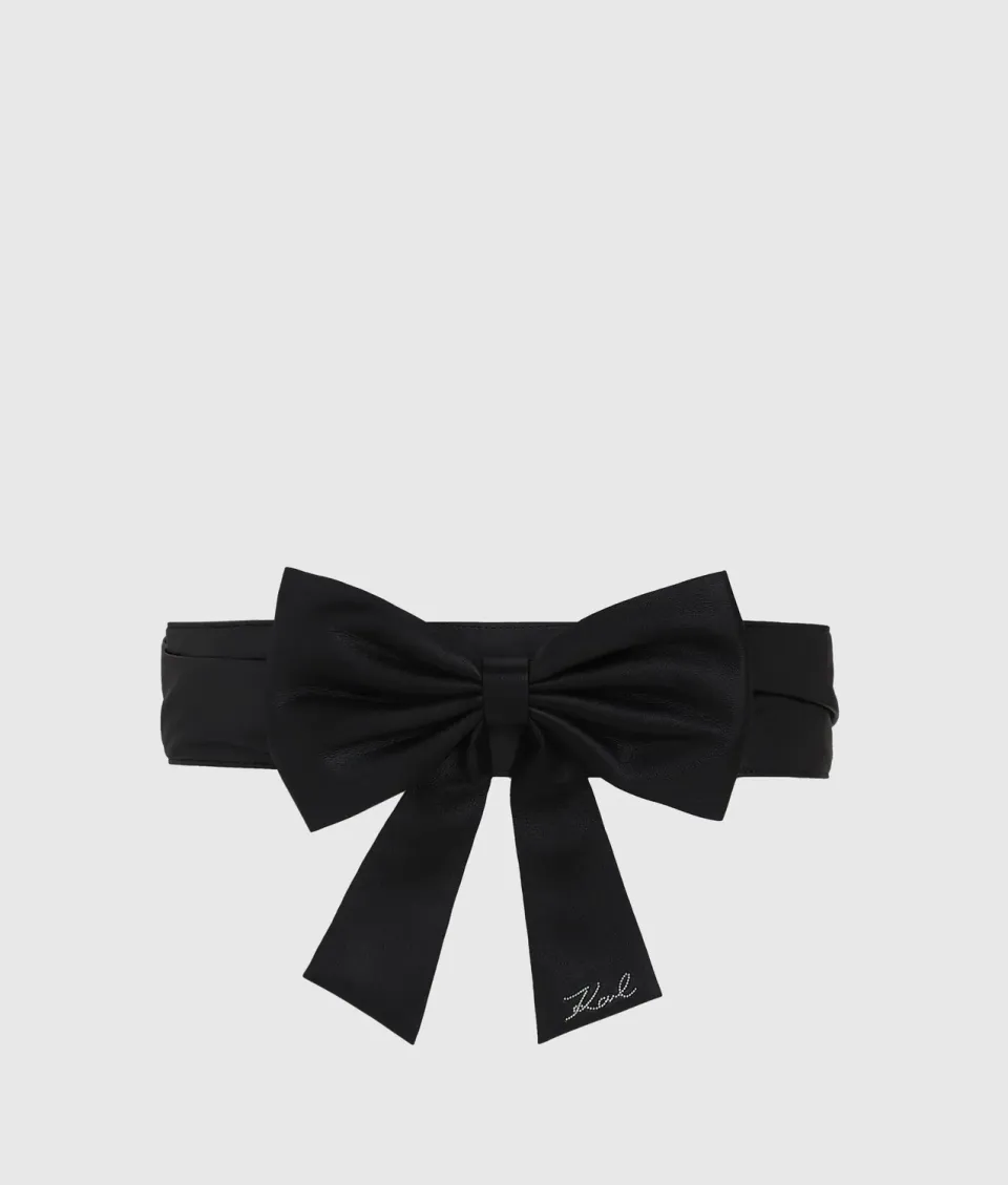 Karl Lagerfeld K/Signature Bow Gürtel 85 mit Schleife