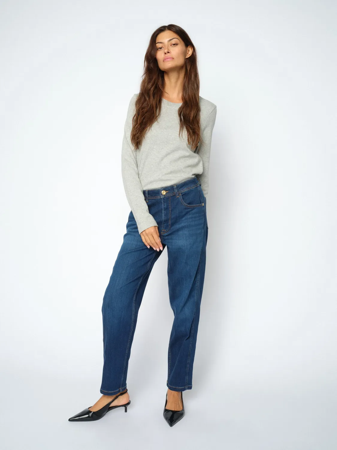 Mos Mosh MMAymen Deluxe Jeans Dunkelblau Boyfriend