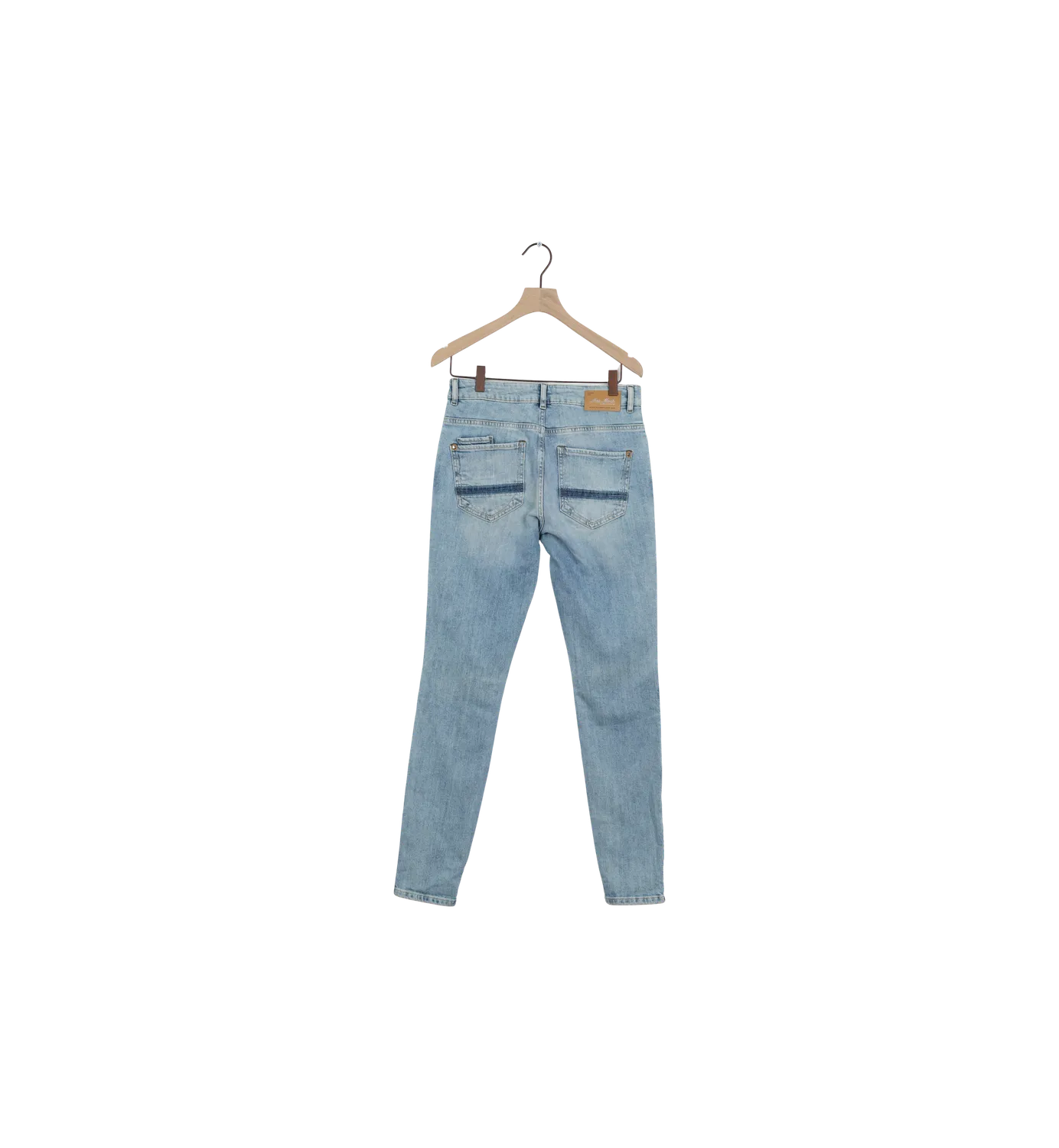 Mos Mosh MMBradford Patch Boyfriend Jeans Hellblau 27