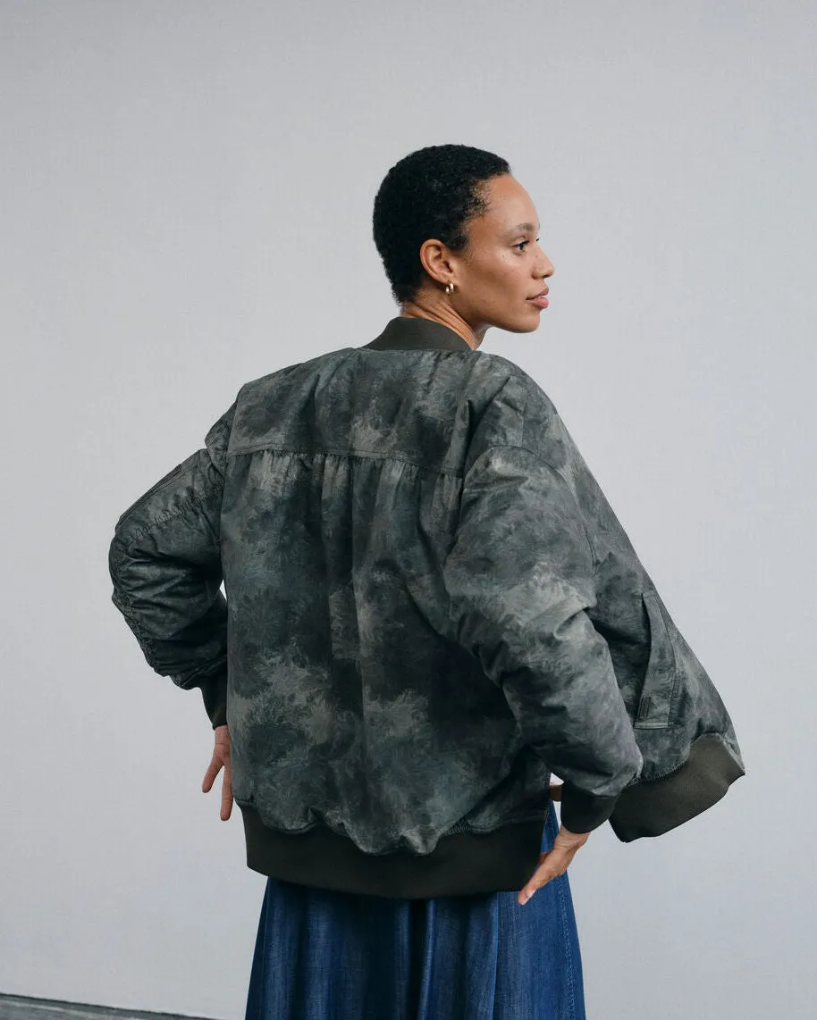 Mos Mosh MMRuby Camou-Print Bomberjacke Olive Night