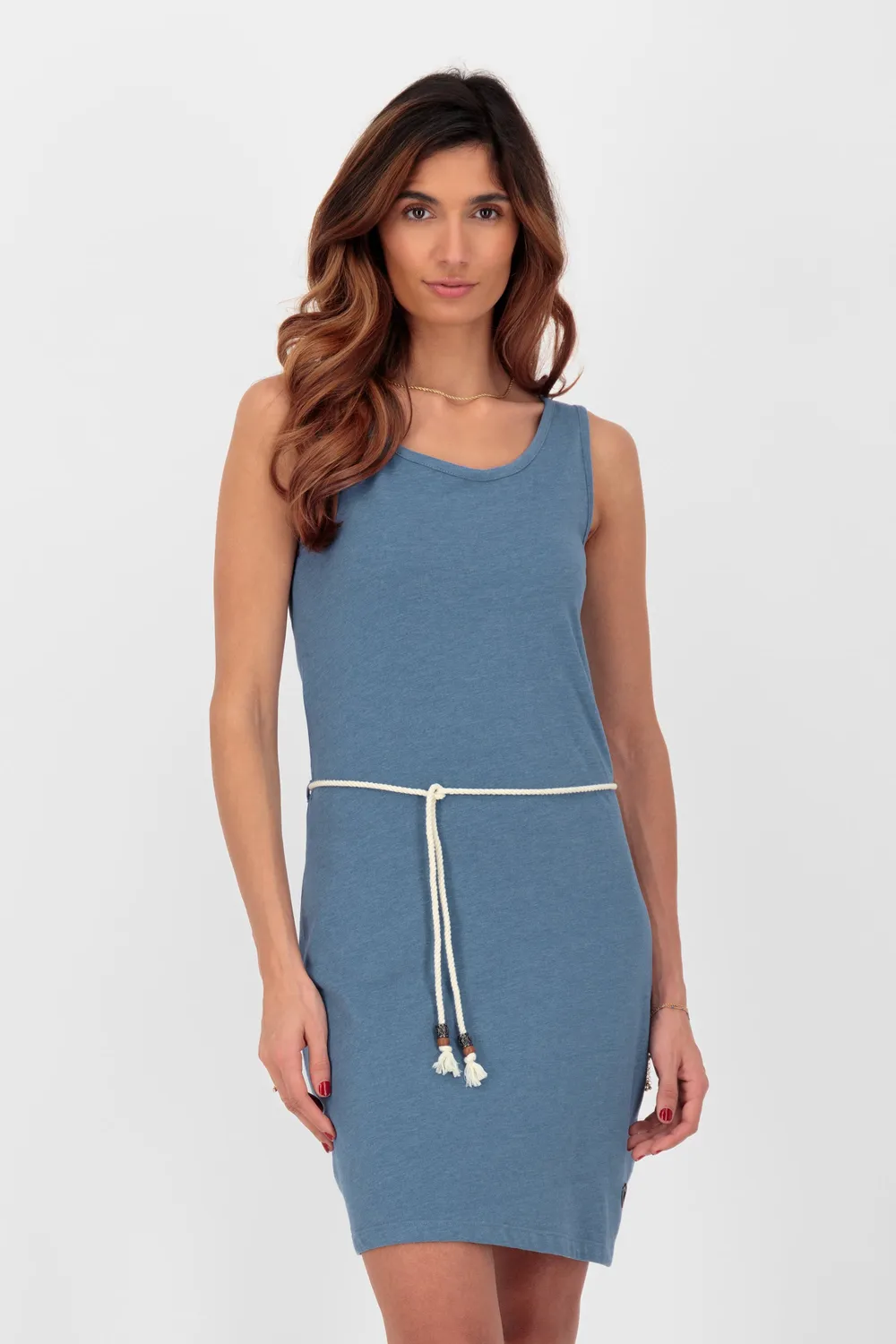 Alife & Kickin JenniferAK A Kleid Blau ärmellos vegan