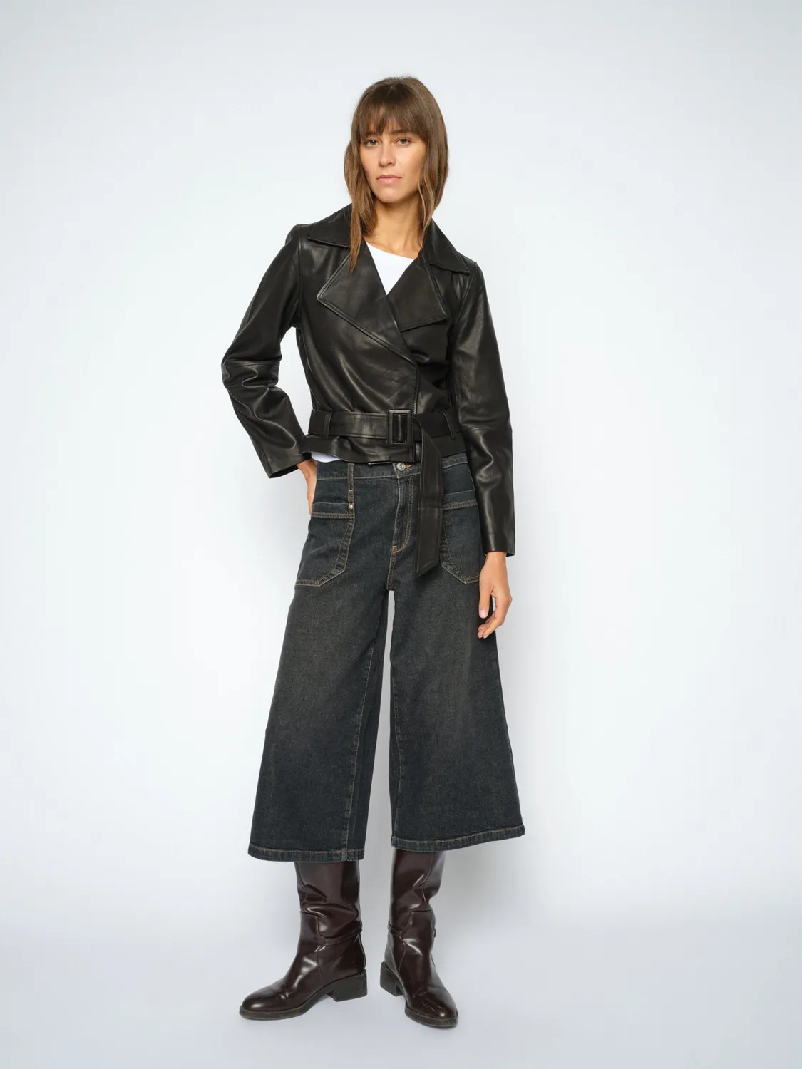 Mos Mosh Juventus Culotte Jeans schwarz High Waist